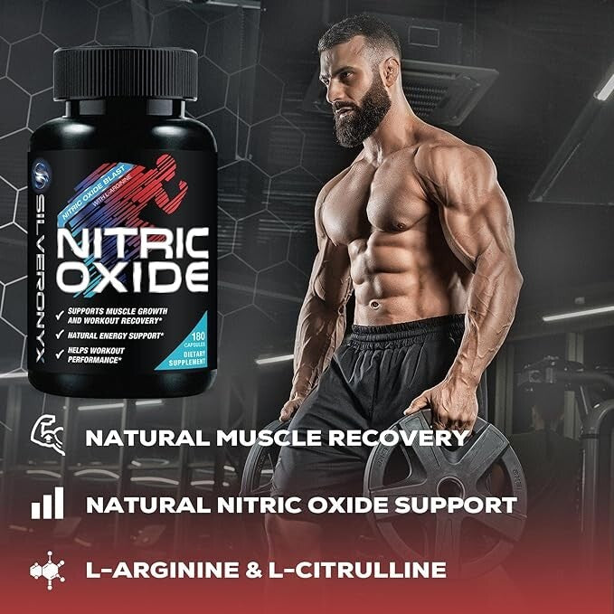 Nitric Oxide Premium 1300mg Supplement – SilverOnyx | Advanced Workout Performance