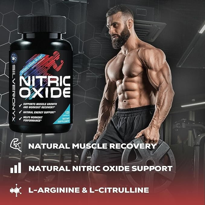 Nitric Oxide Premium 1300mg Supplement – SilverOnyx | Advanced Workout Performance