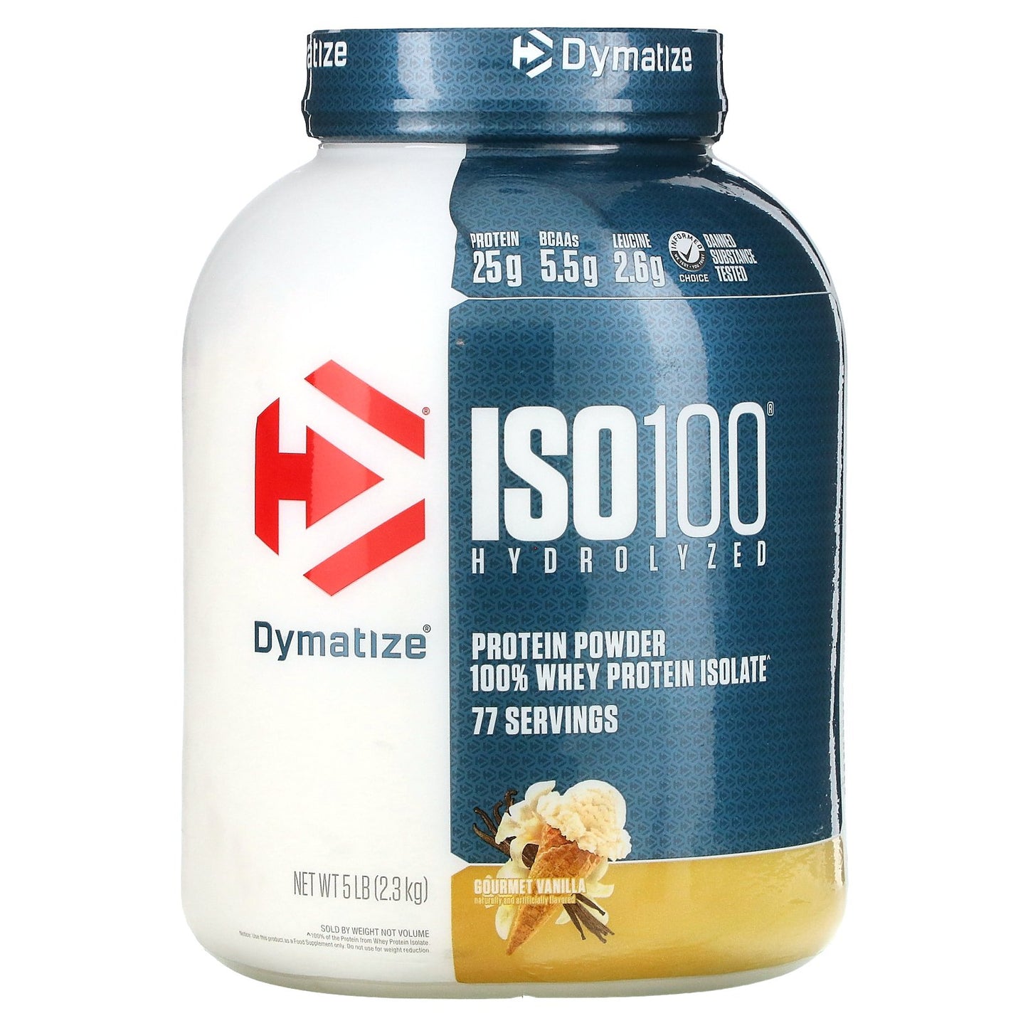 Dymatize ISO100® Hydrolyzed 100% Whey Isolate – Cookies & Cream | 25 g Protein, 5 lb