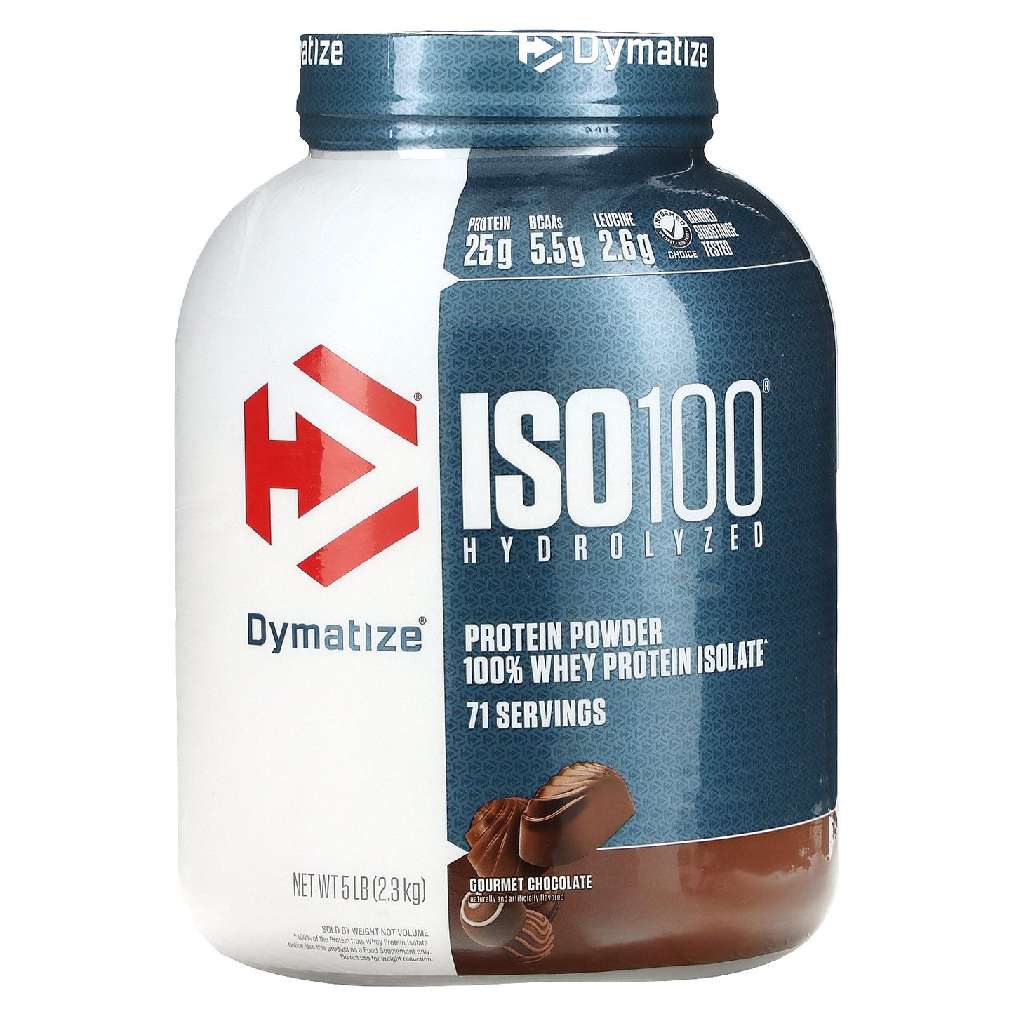 Dymatize ISO100® Hydrolyzed 100% Whey Isolate – Cookies & Cream | 25 g Protein, 5 lb