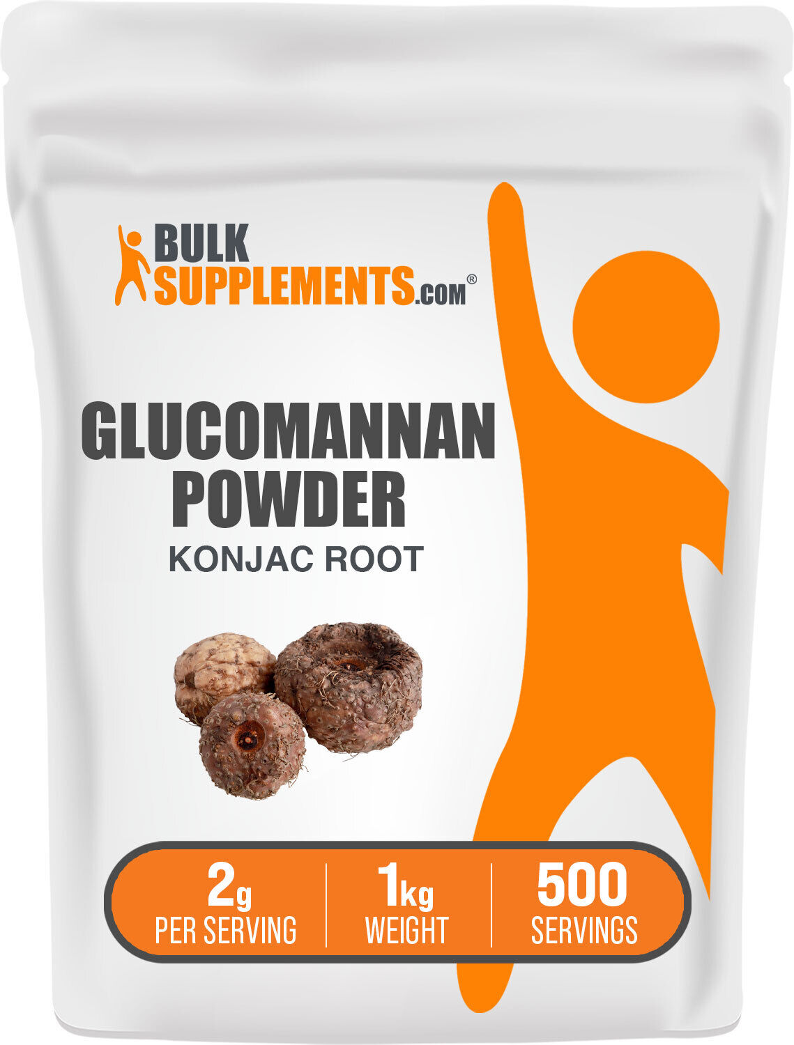 Glucomanano Puro 2g – BulkSupplements | Fibra Solúvel da Raiz de Konjac