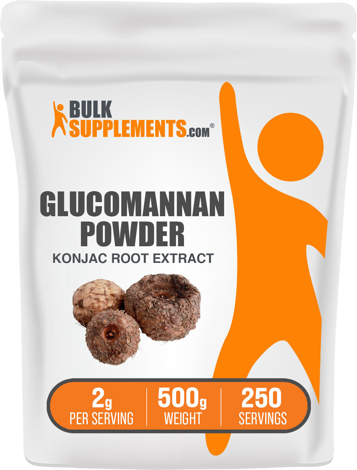 Glucomanano Puro 2g – BulkSupplements | Fibra Solúvel da Raiz de Konjac