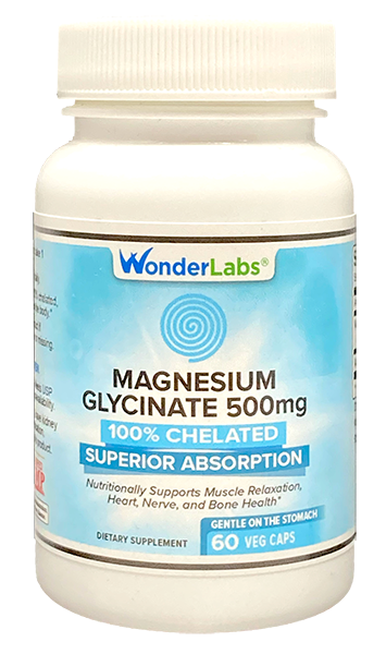 Wonder Labs Magnésio Glicinato Premium – 500mg, Absorção Avançada
