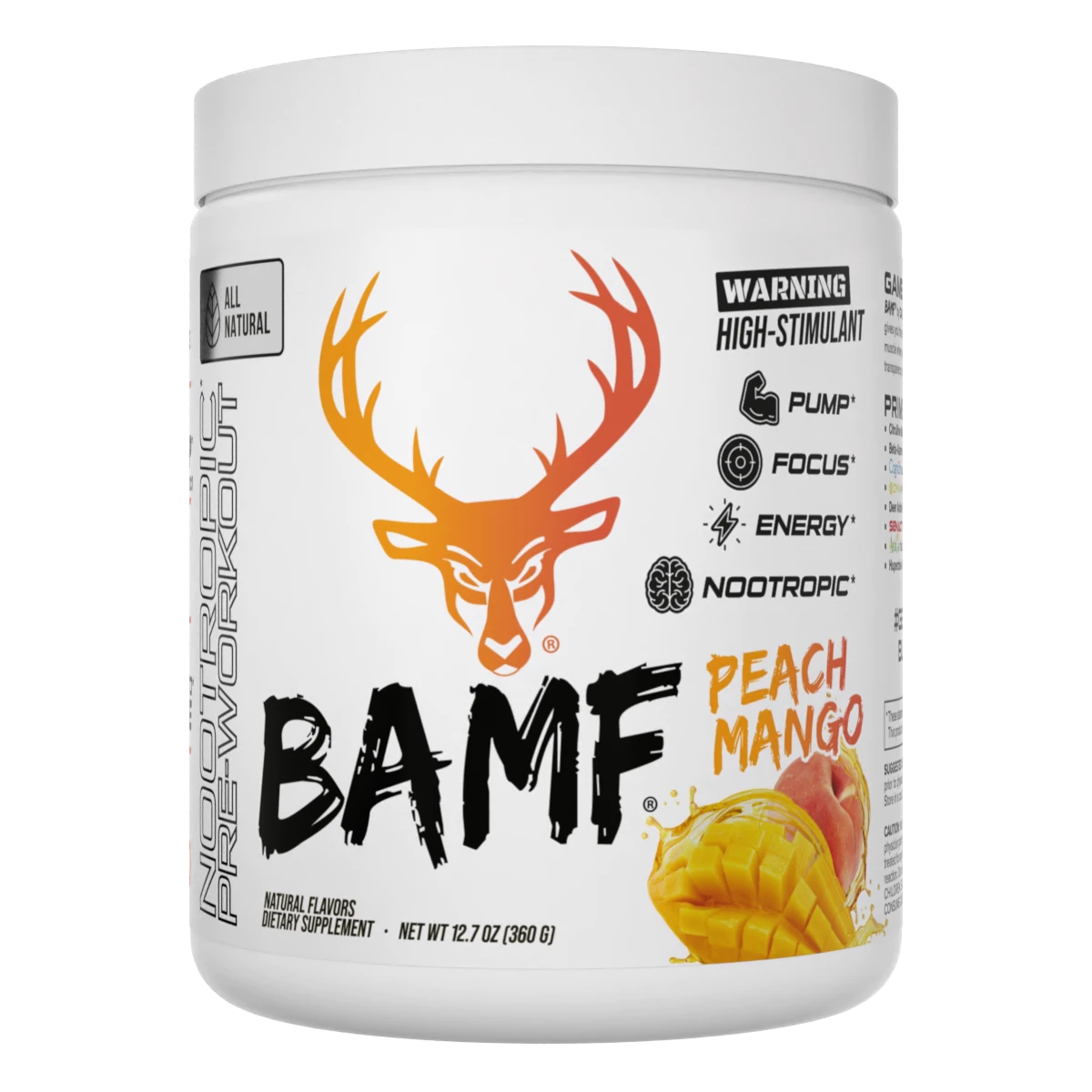 BAMF BUCKED UP – Bomba Pré-Treino com Nootrópicos | Alta Estimulação