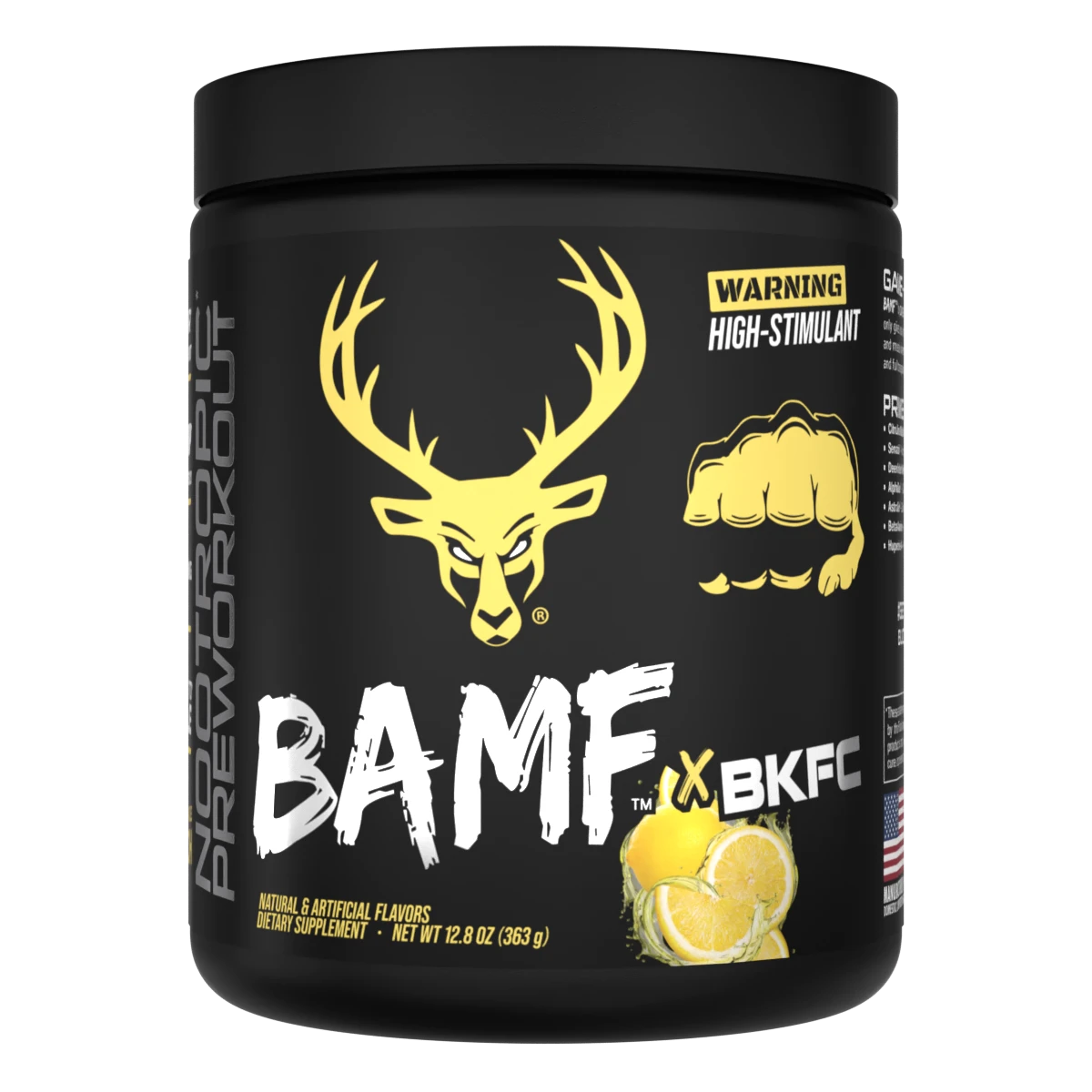 BAMF BUCKED UP – Bomba Pré-Treino com Nootrópicos | Alta Estimulação