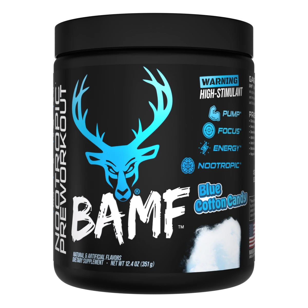 BAMF BUCKED UP – Bomba Pré-Treino com Nootrópicos | Alta Estimulação
