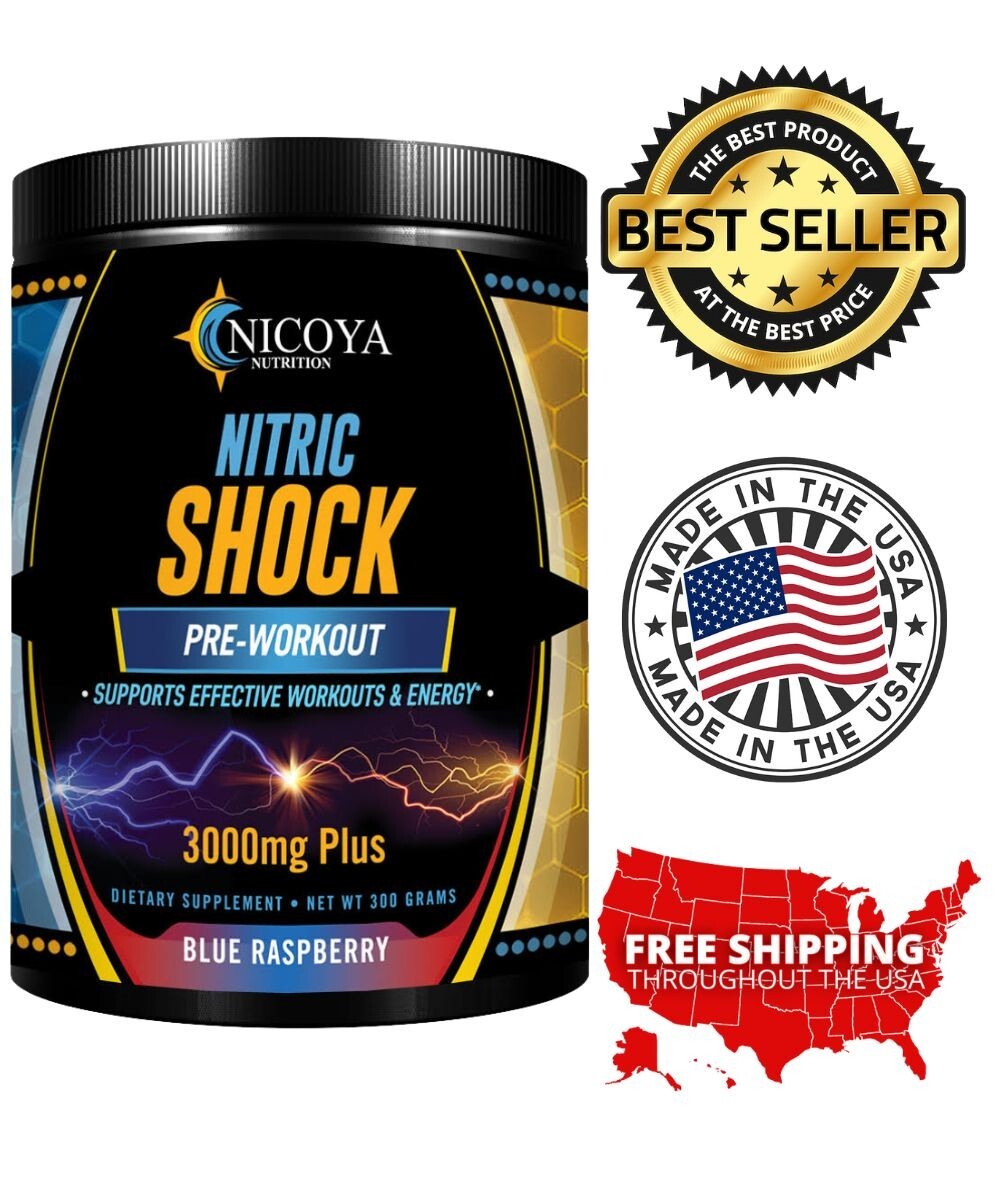 Pré-Treino Nitric Oxide 3000mg+ – Força, Foco e Energia Explosiva | Pó | 3 Sabores