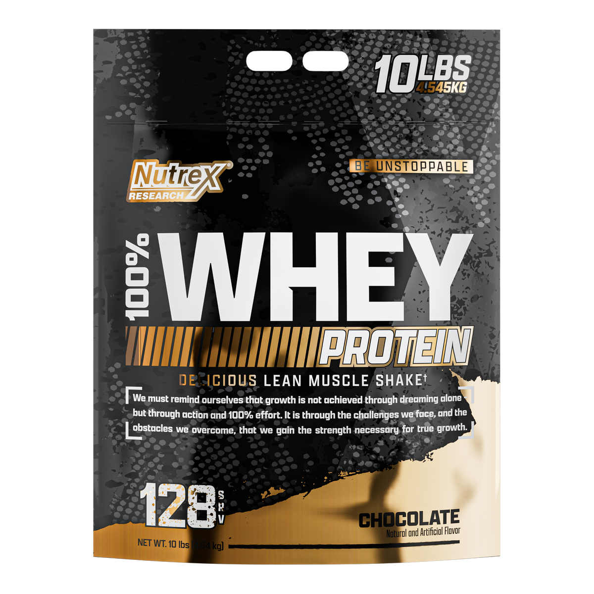 Nutrex 100% Whey Protein Isolate – 10 LB | 128 Porções | Ganho de Massa e Recuperação Muscular