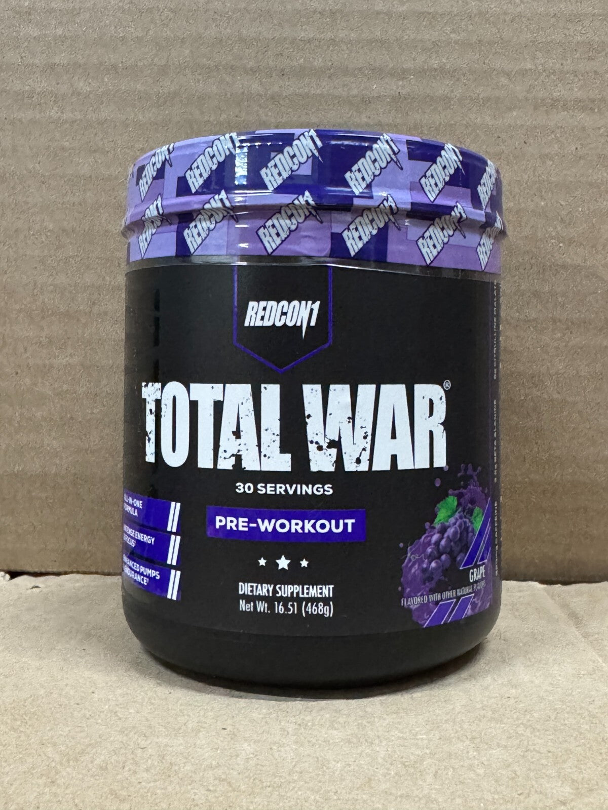 TOTAL WAR REDCON1 – Pré-Treino Potente 30 Doses | Foco, Energia e Resistência