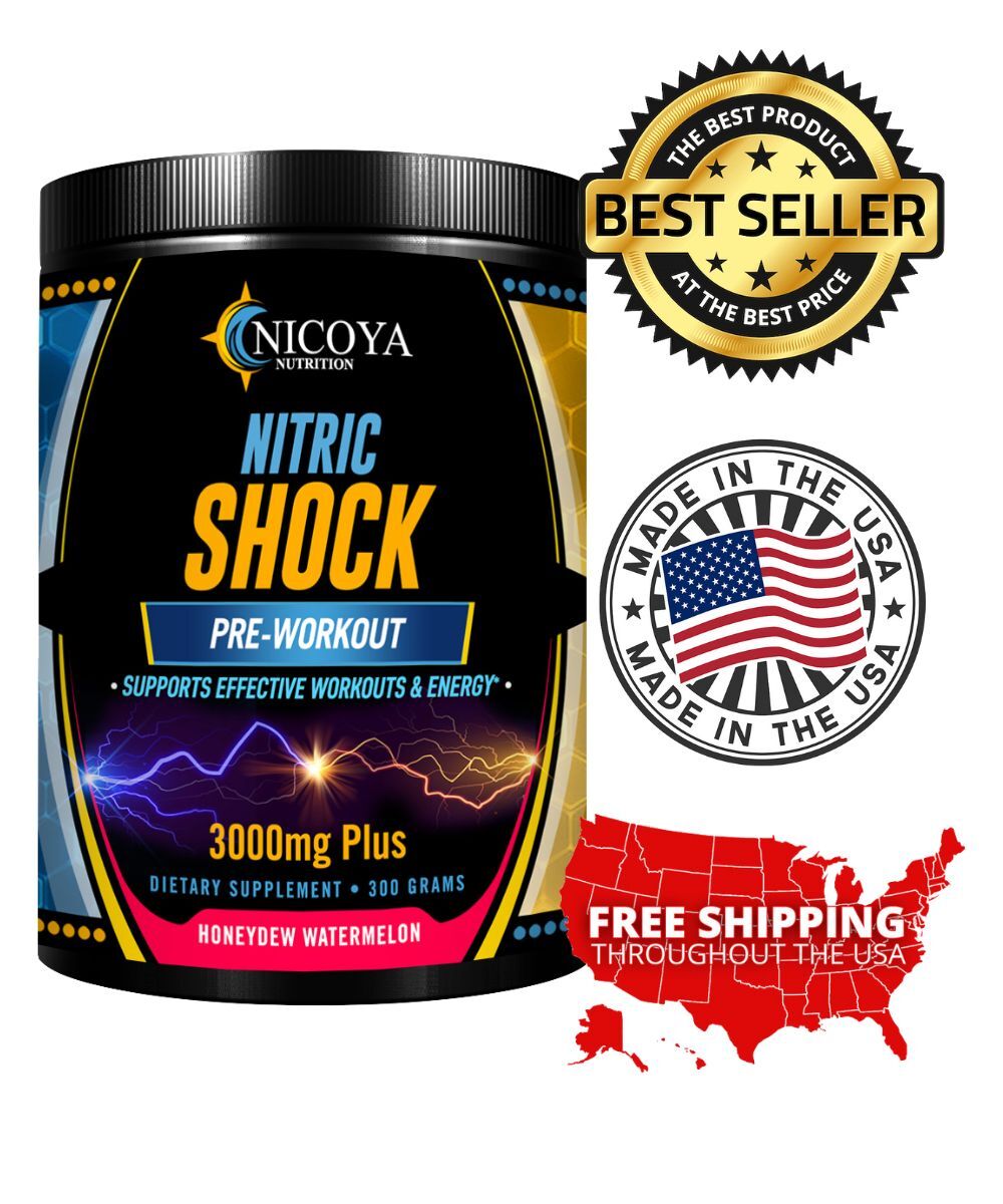 Pré-Treino Nitric Oxide 3000mg+ – Força, Foco e Energia Explosiva | Pó | 3 Sabores