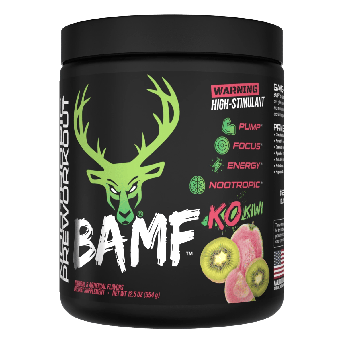 BAMF BUCKED UP – Bomba Pré-Treino com Nootrópicos | Alta Estimulação