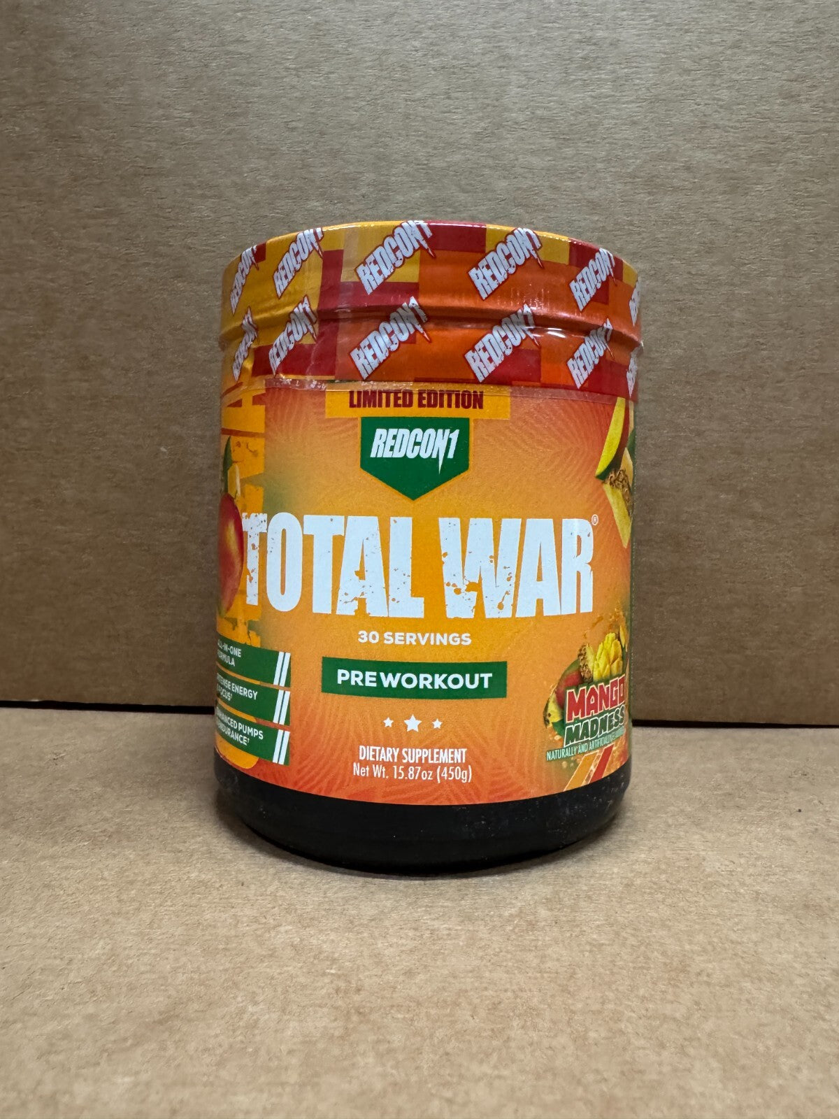 TOTAL WAR REDCON1 – Pré-Treino Potente 30 Doses | Foco, Energia e Resistência