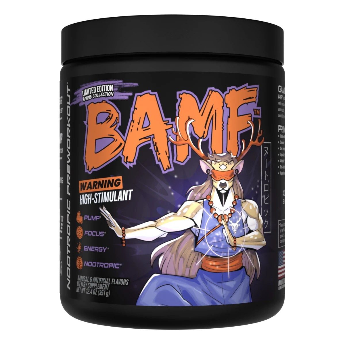 BAMF BUCKED UP – Bomba Pré-Treino com Nootrópicos | Alta Estimulação