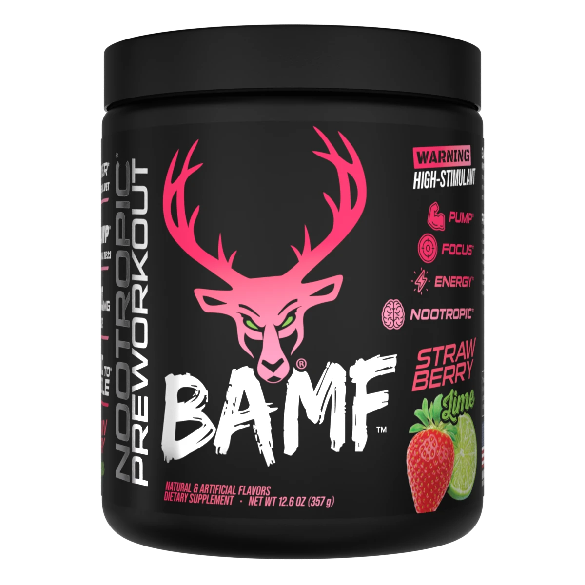 BAMF BUCKED UP – Bomba Pré-Treino com Nootrópicos | Alta Estimulação