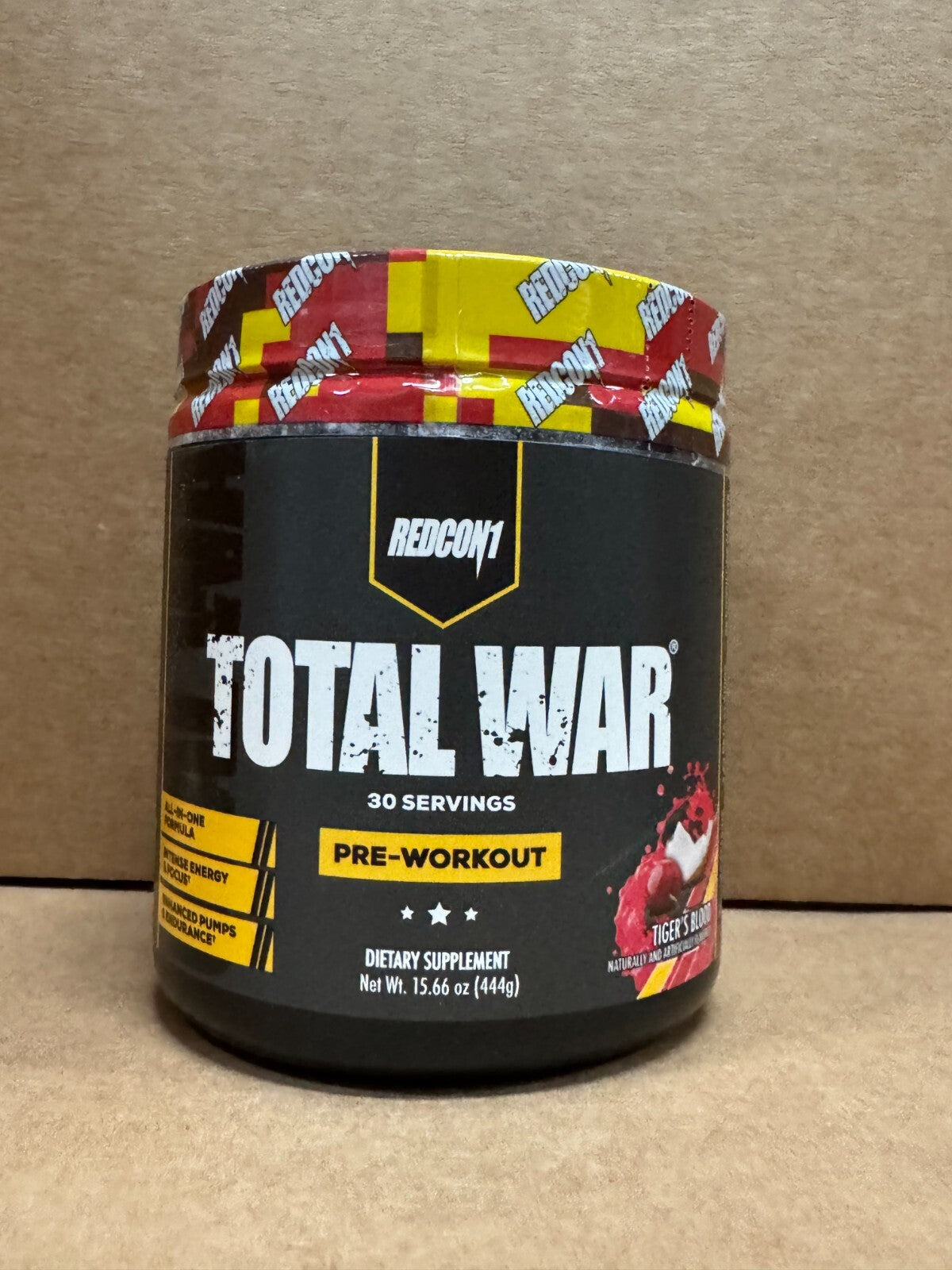 TOTAL WAR REDCON1 – Pré-Treino Potente 30 Doses | Foco, Energia e Resistência