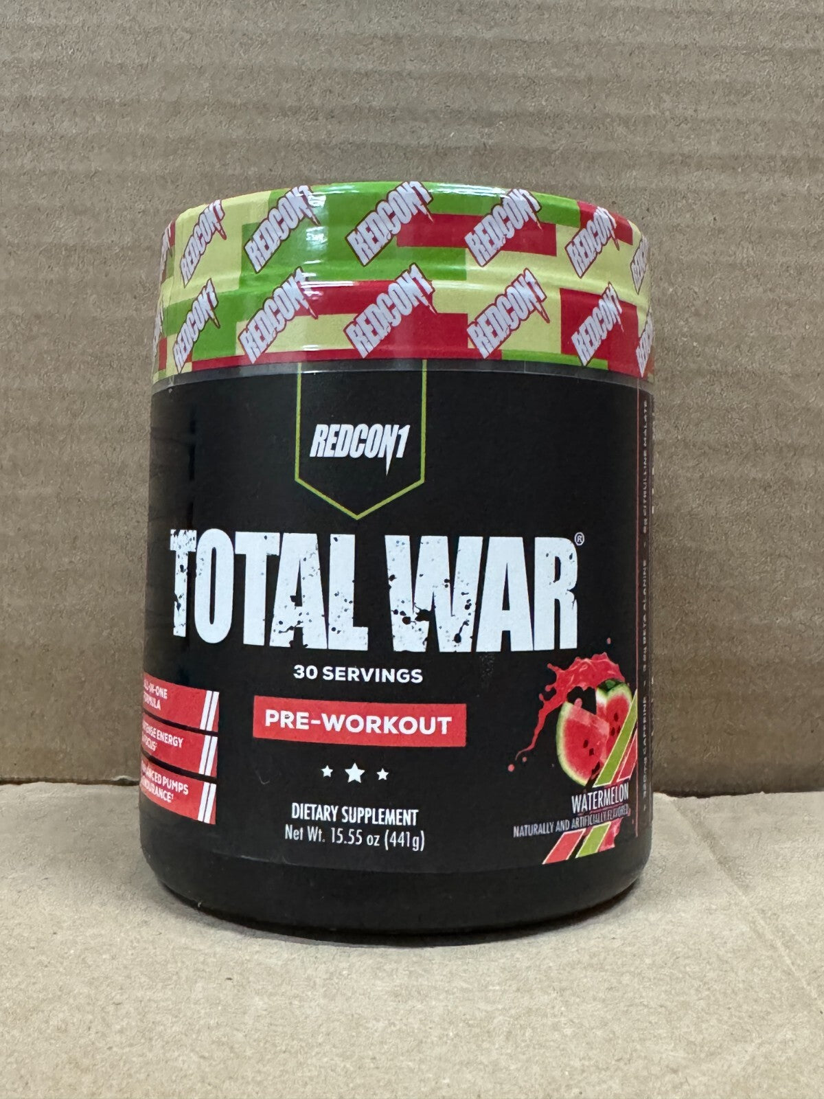 TOTAL WAR REDCON1 – Pré-Treino Potente 30 Doses | Foco, Energia e Resistência