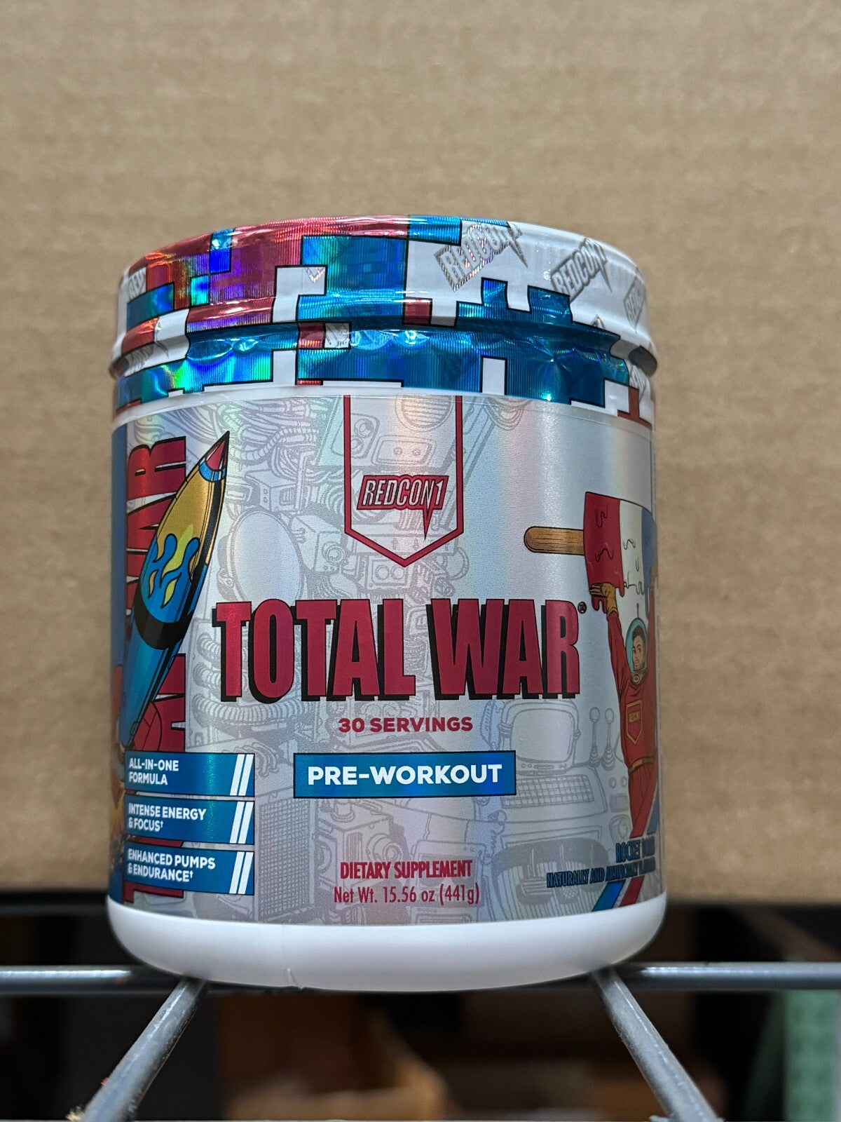 TOTAL WAR REDCON1 – Pré-Treino Potente 30 Doses | Foco, Energia e Resistência