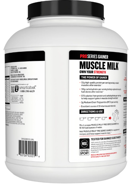 Muscle Milk Pro Series Gainer 5 lb – Protein Powder for Muscle Growth and Mass Gain