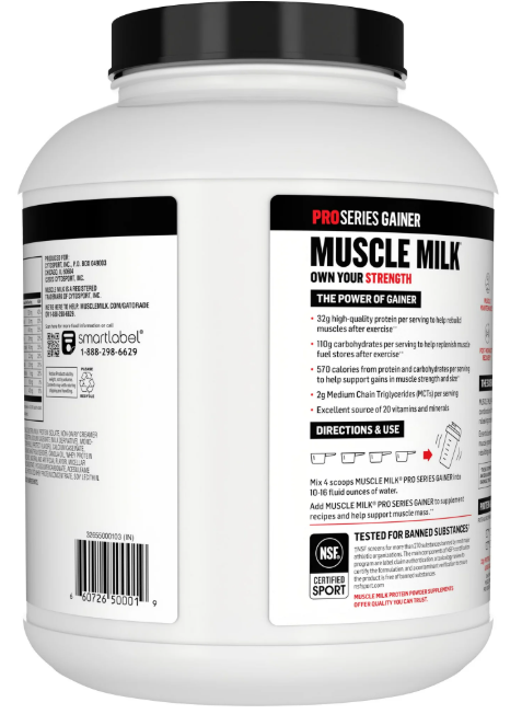Muscle Milk Pro Series Gainer 5 lb – Protein Powder for Muscle Growth and Mass Gain