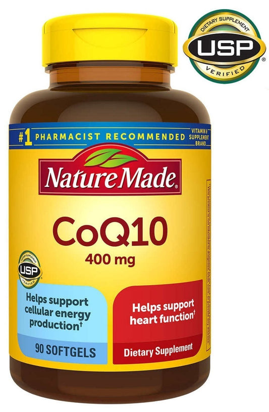 CoQ10 Nature Made 400mg Força Extra 90 Cápsulas