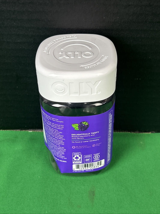 OLLY Sono Repousante – Gomas para Dormir | Sabor Amora | 110 Unidades