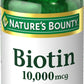Nature's Bounty Biotina 10.000 mcg – 120 Softgels
