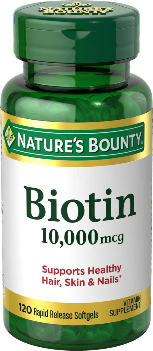 Nature's Bounty Biotina 10.000 mcg – 120 Softgels