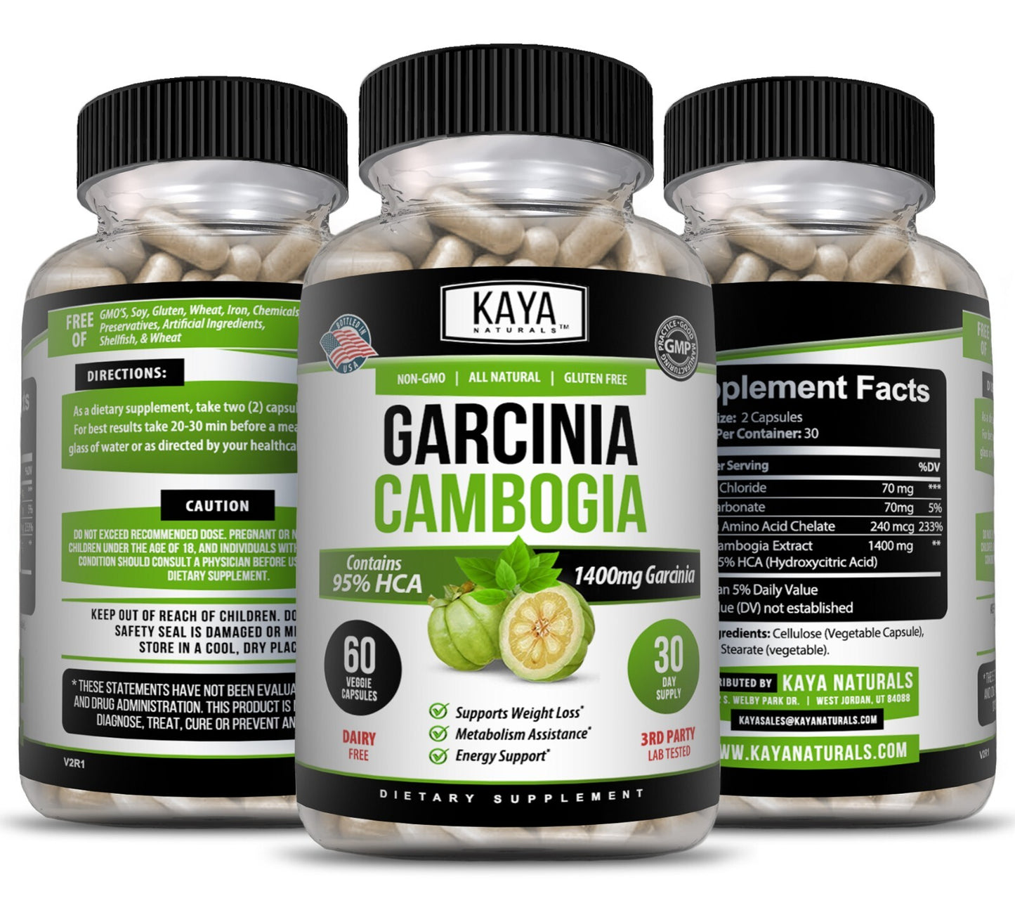Garcinia Cambogia Premium – 95% HCA – Auxílio Natural para Emagrecimento