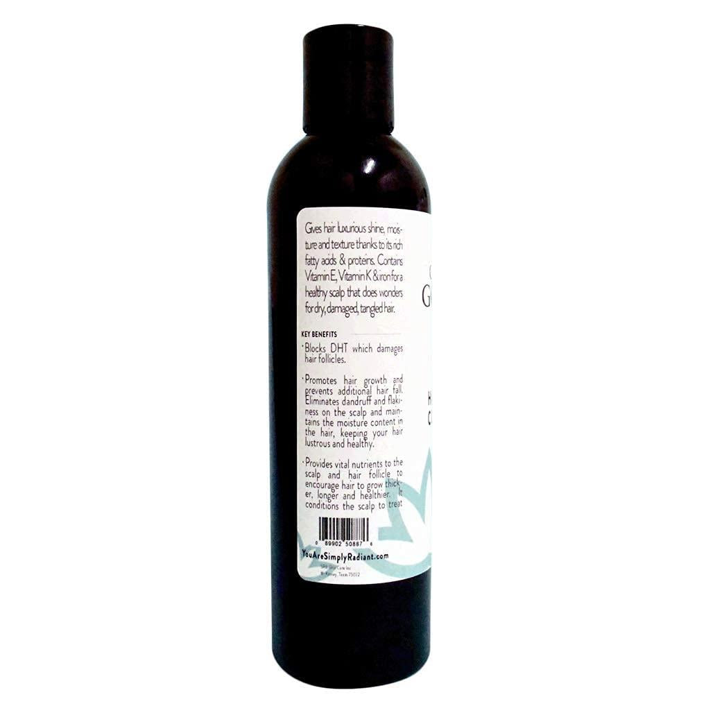 Organic Caffeine Conditioner Hair Mask | Natural Hair Growth Formula for Longer Stronger Healthier Hair   8 oz