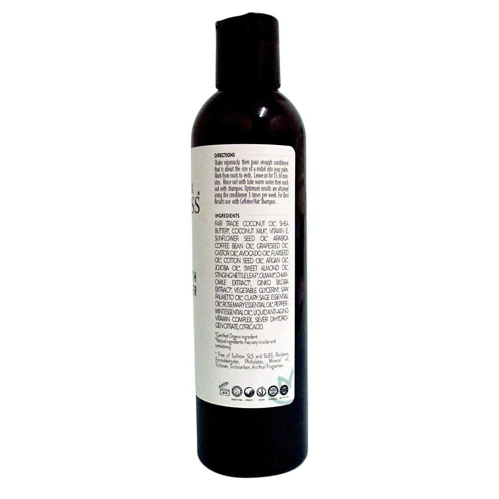 Organic Caffeine Conditioner Hair Mask | Natural Hair Growth Formula for Longer Stronger Healthier Hair   8 oz
