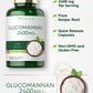 Suplemento de Glucomanano 2400mg | 200 Cápsulas | Konjac Puro | Livre de OGM