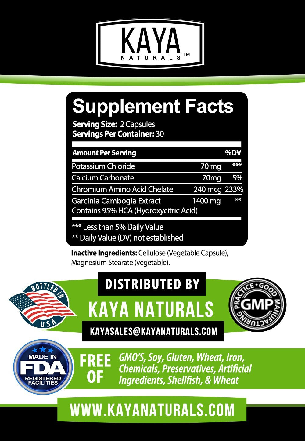 Garcinia Cambogia Premium – 95% HCA – Auxílio Natural para Emagrecimento