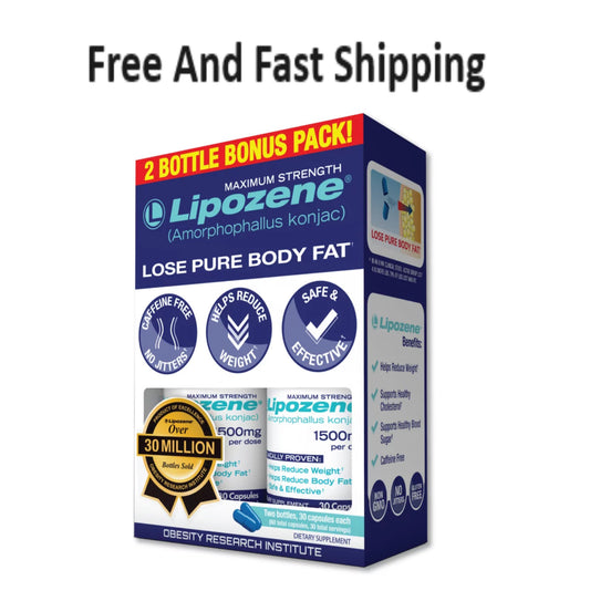 Lipozene 1500 mg Weight Loss Supplement | 60 Maximum Strength Capsules