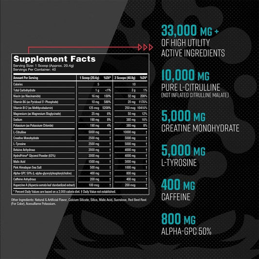 Pré-Treino Gorilla Mode – Energia Explosiva | 40 Doses | Melancia Refrescante