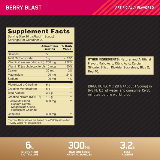 Pré-Treino Gold Standard Advanced – Alta Performance e Energia Máxima