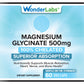 Wonder Labs Magnésio Glicinato Premium – 500mg, Absorção Avançada