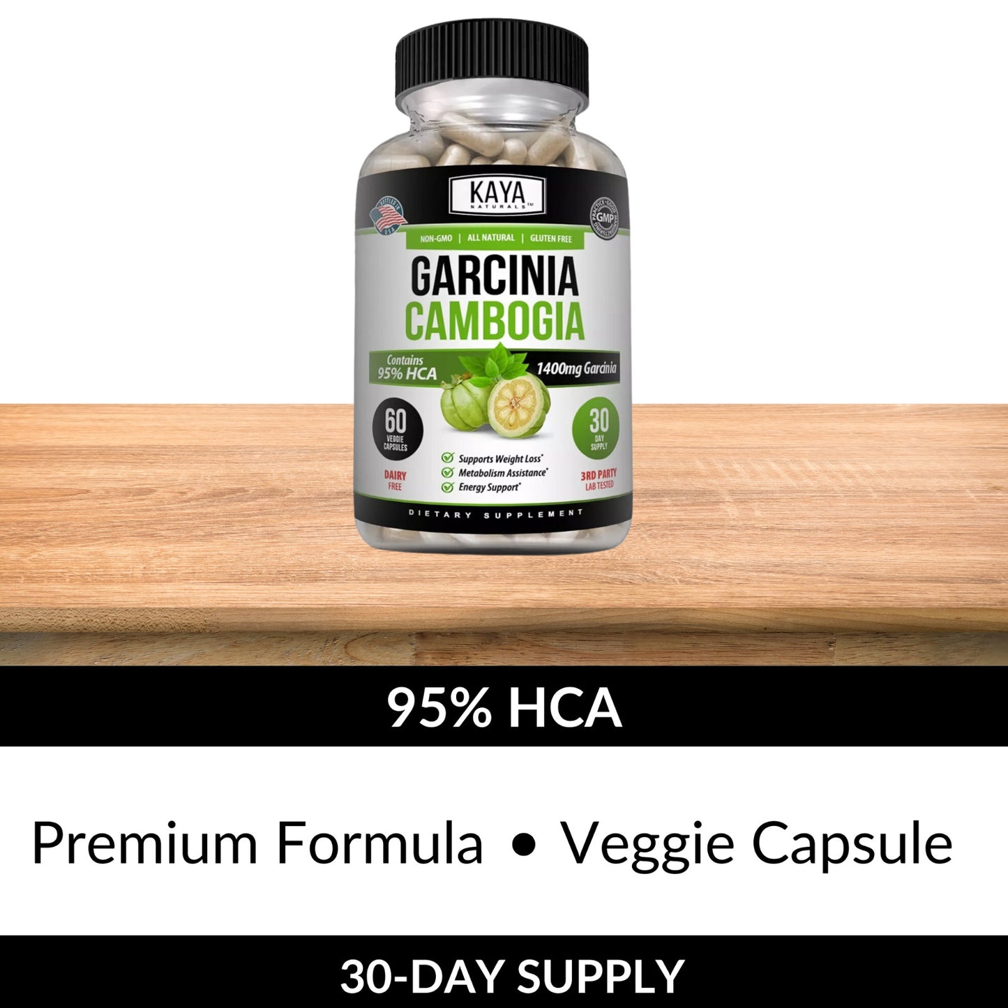 Garcinia Cambogia Premium – 95% HCA – Auxílio Natural para Emagrecimento