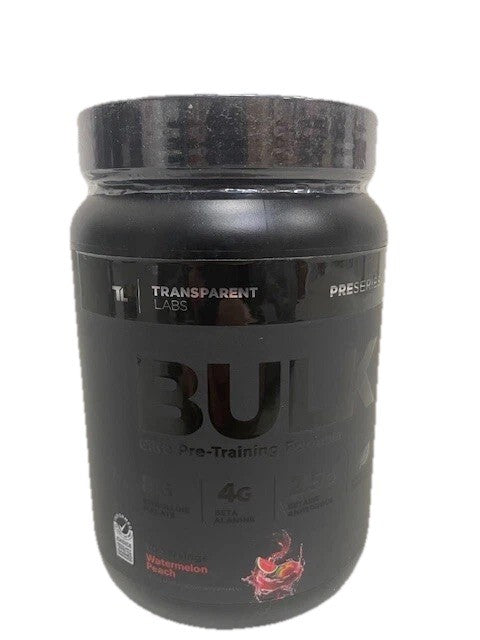 Pré-Treino Transparent Labs Preto a Granel 30 Porções – Melancia e Pêssego | Alta Performance