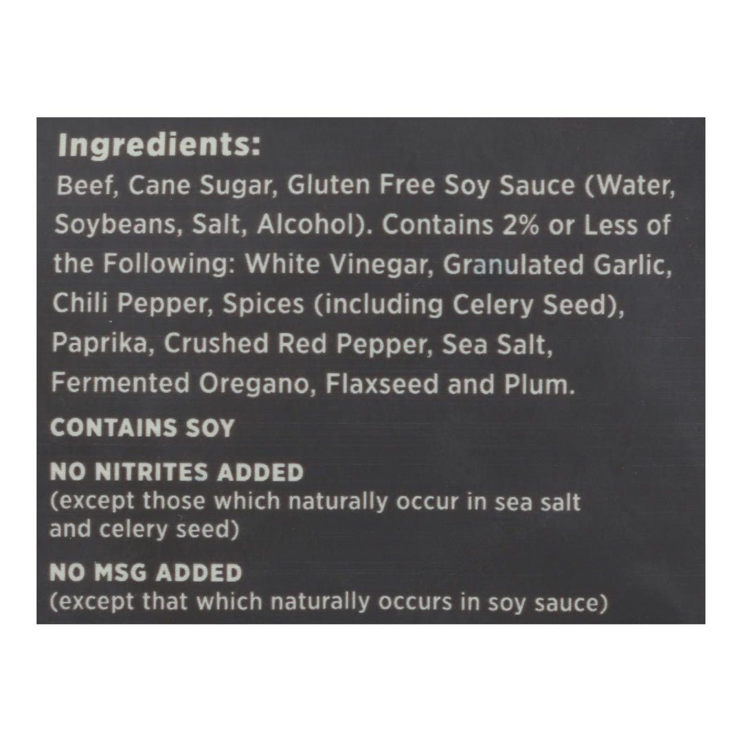 Krave Beef Jerky - Garlic Chili Pepper - Case Of 8 - 2.7 Oz