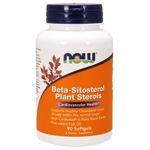 NOW Foods Beta-Sitosterol 1000mg – Suporte à Saúde da Próstata 90 Cápsulas Gelatinosas
