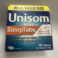 Unisom Sleep Tabs Nighttime Sleep-Aid – 80 Comprimidos | Auxílio para Sono