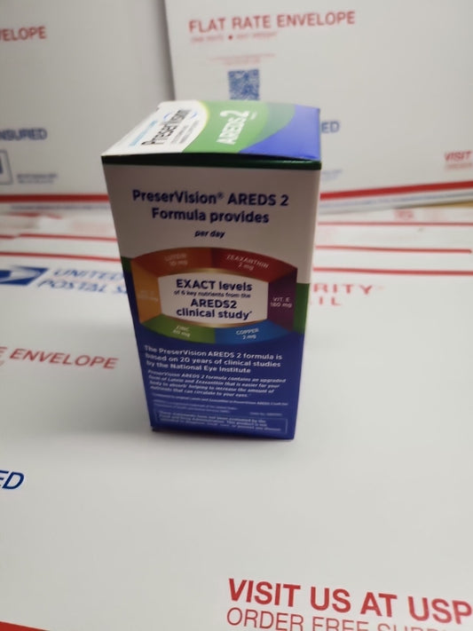 PreserVision AREDS 2 – Apoio à Visão, Suplemento Ocular 60ct, Validade 2027
