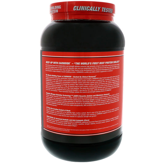 Carnívoro Isolado de Proteína de Carne 2,06 lbs – Sabor Manteiga de Amendoim com Chocolate