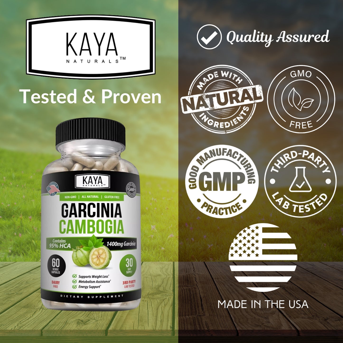 Garcinia Cambogia Premium – 95% HCA – Auxílio Natural para Emagrecimento