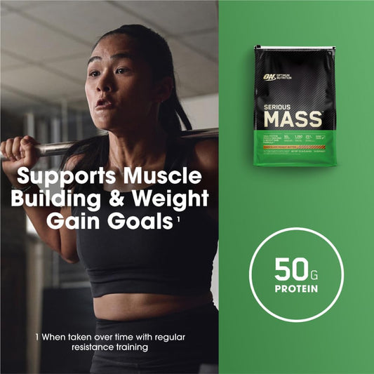 Optimum Nutrition Serious Mass – Complete Supplement for Rapid Weight Gain