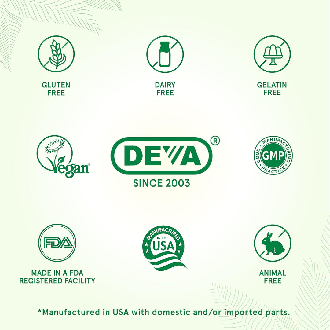 Deva Vegan Vitamins - Multivitamin And Mineral Supplement - 90 Tiny Tablets