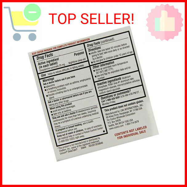 Doxylamine 25mg – Kirkland Sleep Aid | Guaranteed Deep Sleep