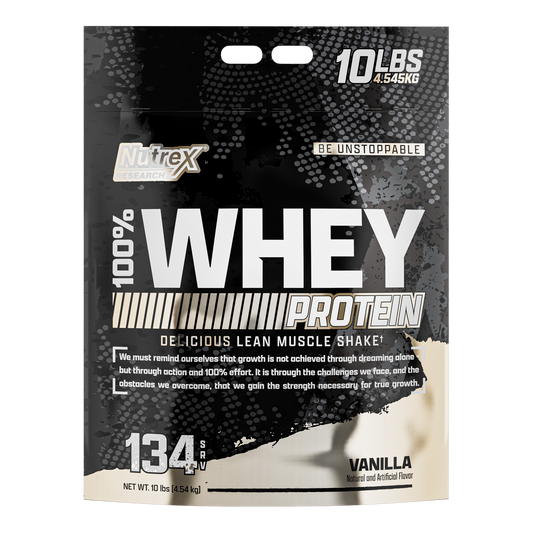 Nutrex 100% Whey Protein Isolate – 10 LB | 128 Porções | Ganho de Massa e Recuperação Muscular