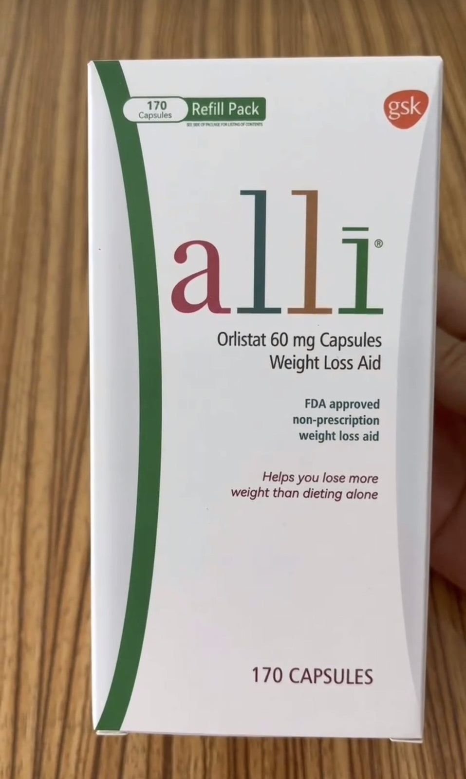 Suplemento dietético para perda de peso New-alli 60 mg cápsula 170 unidades-