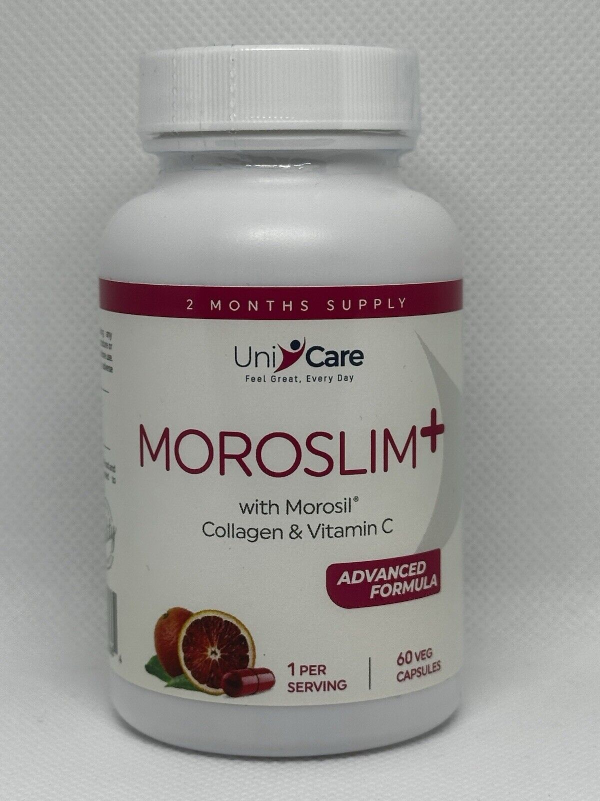 MOROSLIM+ with Morosil, Collagen and Vitamin C – Skin and Weight Loss Supplement | 60 Capsules